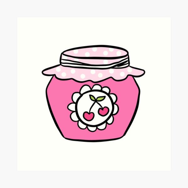 Item preview, Cute cherry jam illustration  designed and sold by Yarafantasyart.