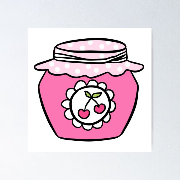 Item preview, Cute cherry jam illustration  designed and sold by Yarafantasyart.