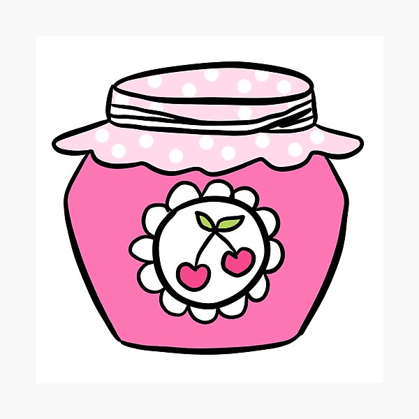 Item preview, Cute cherry jam illustration  designed and sold by Yarafantasyart.