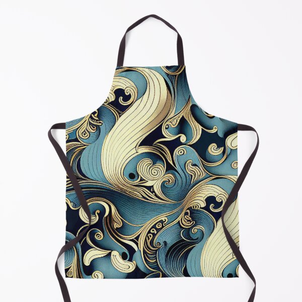 Item preview, Victorian Fine Anime Modern Coastal Pattern Digital Painting designed and sold by CodeAndColors.
