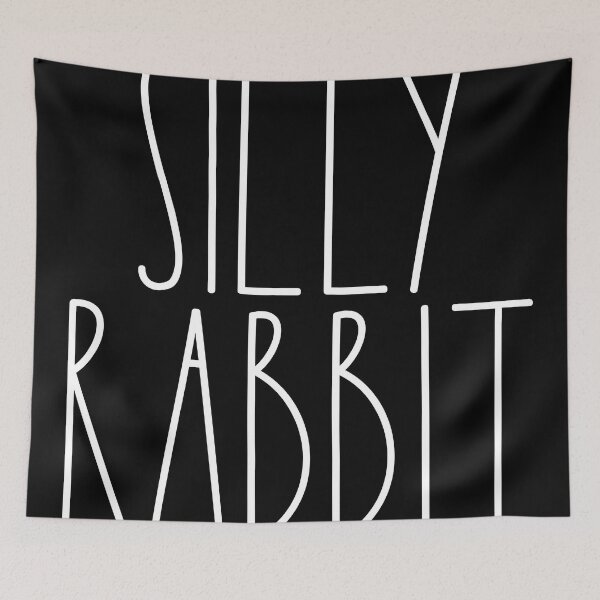 Item preview, SIlly Rabbit White Rae Dunn Inspired Farmhouse Decor designed and sold by FineElephant.