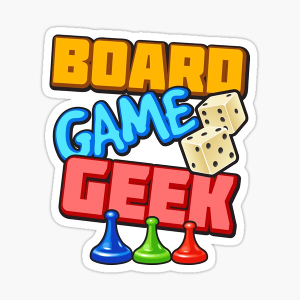 Meeple Board Game Geek Word Art' Sticker