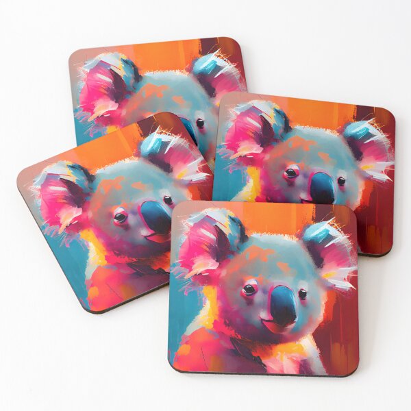 Item preview, Koala Wildlife Abstract Portrait designed and sold by triplethedot.