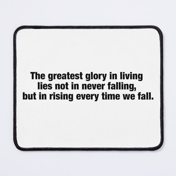 Item preview, Nelson Mandela Quote - The Greatest Glory in Living designed and sold by AshGrove.