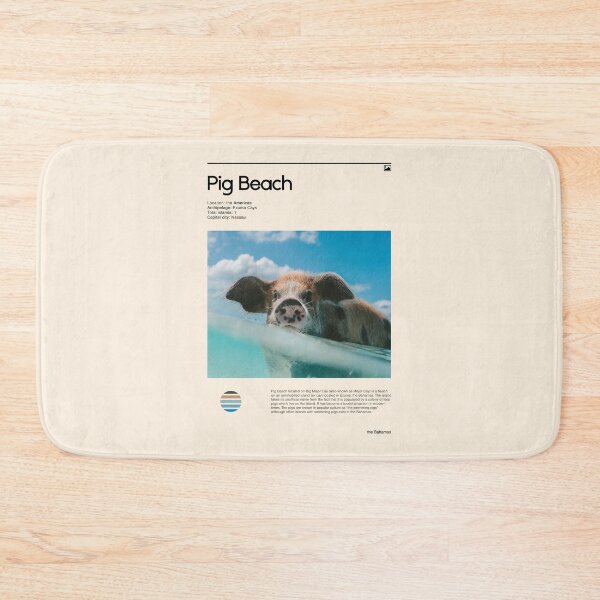 Item preview, Pig Beach (the Bahamas) designed and sold by RabbitK.