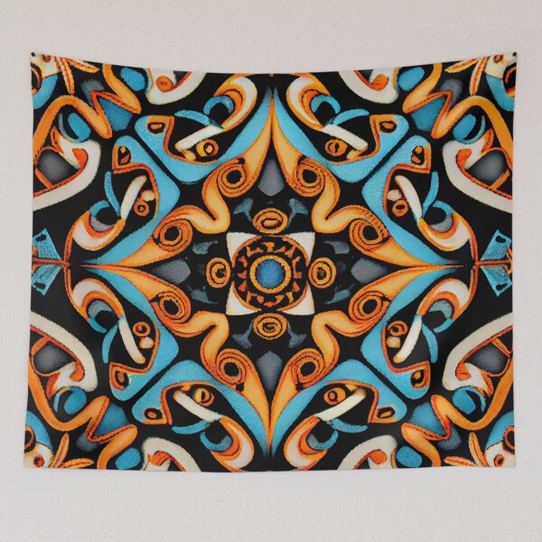 Item preview, Crafty Dramatic Scandifornian Pattern Digital Painting designed and sold by CodeAndColors.