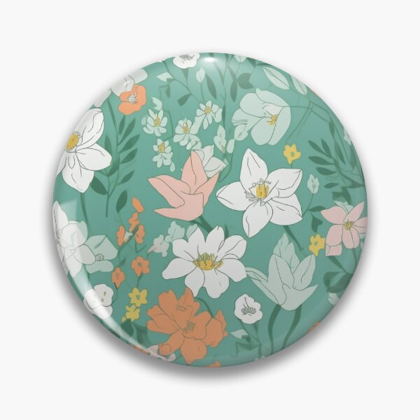 Artikelvorschau, Frühlingsblumen Muster stylisierte frühlingshafte Blüten in gedeckten Farben entworfen und verkauft von Kerraner.