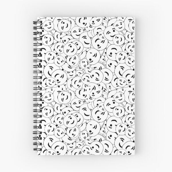 Item preview, Quirky winking emoticon sketchy pattern designed and sold by DFLC Prints.
