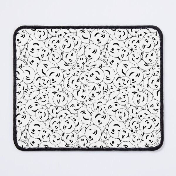 Item preview, Quirky winking emoticon sketchy pattern designed and sold by DFLC Prints.