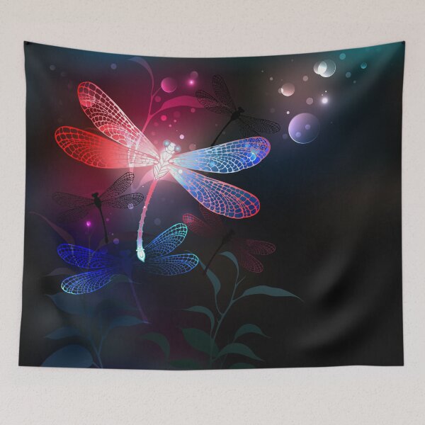 Item preview, Glowing red dragonfly designed and sold by Blackmoon9.
