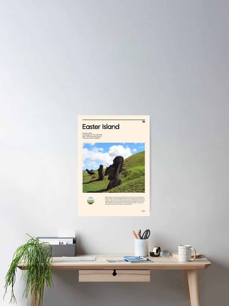 Thumbnail 2 of 3, Poster, Easter Island (Chile) designed and sold by RabbitK.