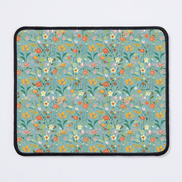 Item preview, Spring Flowers Pattern Stylized spring flowers in muted colors designed and sold by Kerraner.