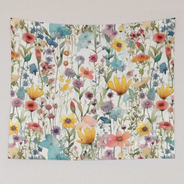 Item preview,  The cute watercolor wildflower meadow 1 designed and sold by UtArt.