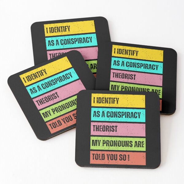 Item preview,  "Conspiracy Theorist" Design with Humorous Pronouns designed and sold by DigitalByEb.