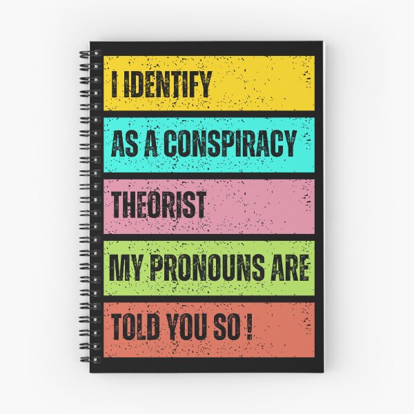 Item preview,  "Conspiracy Theorist" Design with Humorous Pronouns designed and sold by DigitalByEb.