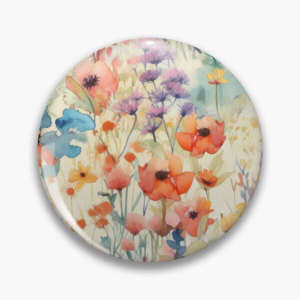Item preview, The cute watercolor wildflower meadow 2 designed and sold by UtArt.