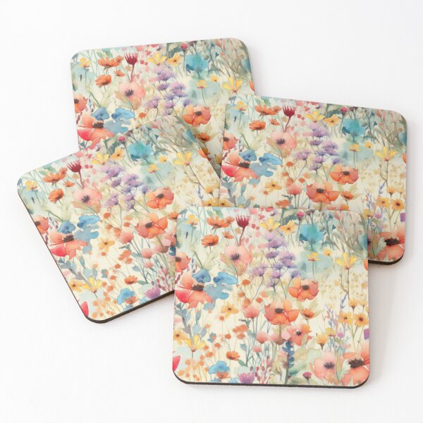 Item preview, The cute watercolor wildflower meadow 2 designed and sold by UtArt.