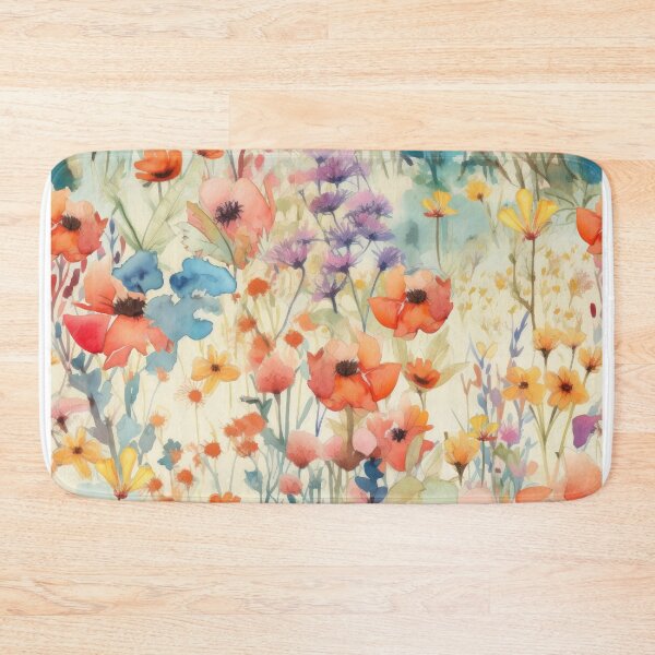 Item preview, The cute watercolor wildflower meadow 2 designed and sold by UtArt.