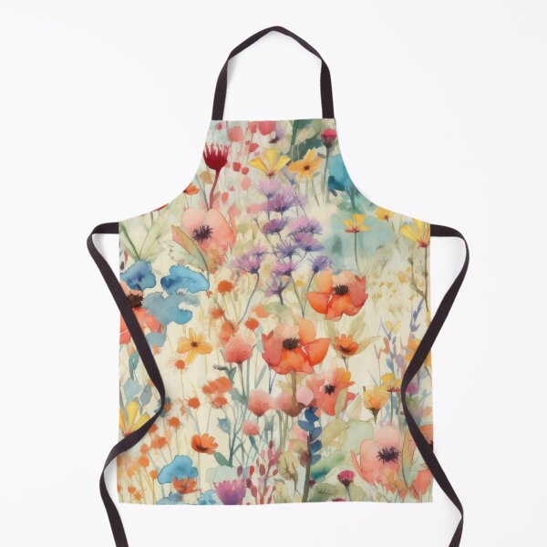 Item preview, The cute watercolor wildflower meadow 2 designed and sold by UtArt.
