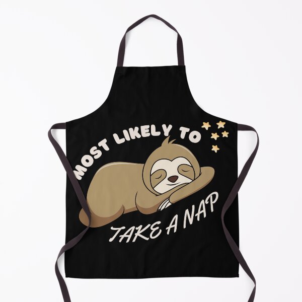 Item preview, Most Likely to Take a Nap" Cute Sleeping Sloth Design designed and sold by DigitalByEb.