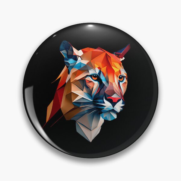 Item preview, Abstract Puma Art: A Colorful Twist on Wildlife Imagery designed and sold by FiveIntentions.