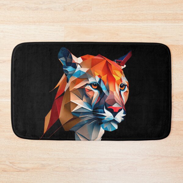 Item preview, Abstract Puma Art: A Colorful Twist on Wildlife Imagery designed and sold by FiveIntentions.