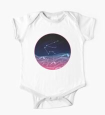 Aquarius Zodiac Constellation Design One Piece - Short Sleeve