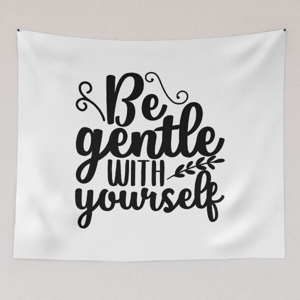 Item preview, Yoga Saying Be Gentle With Yourself Motivational Quote designed and sold by SoccaTamam.