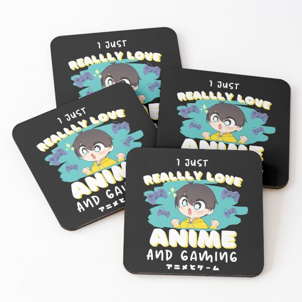 Item preview, "I Just Really Love Anime and Gaming" Otaku Gamer Design designed and sold by DigitalByEb.