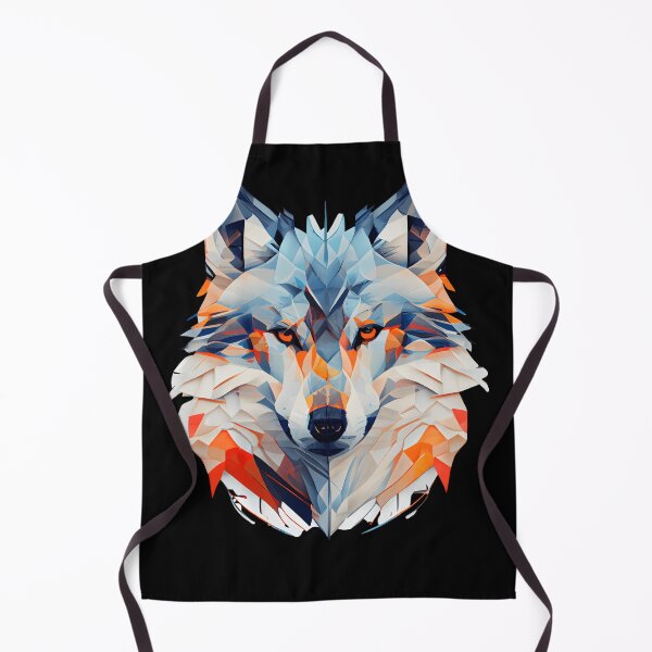 Item preview, Abstract Arctic Wolf Art: A Colorful Twist on Wildlife Imagery designed and sold by FiveIntentions.