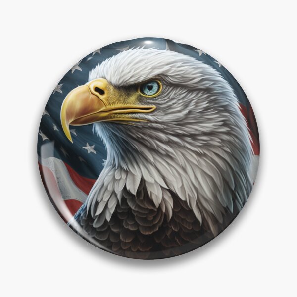 Item preview, US flag with eagle designed and sold by Zaolta.