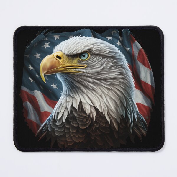 Item preview, US flag with eagle designed and sold by Zaolta.