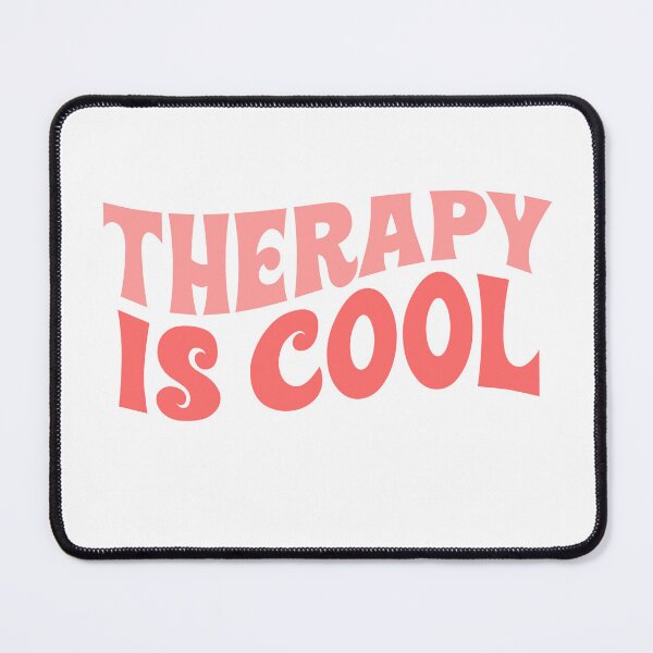 Item preview, therapy is cool mental health matters cute pink self love quote designed and sold by emcazalet.