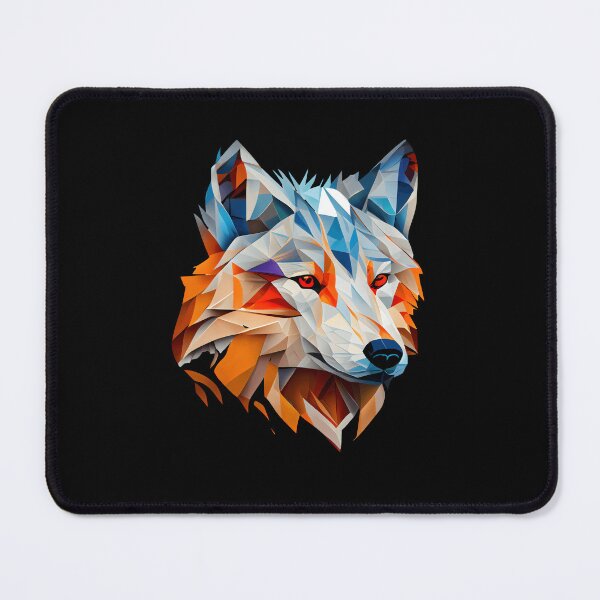 Item preview, Abstract Arctic Wolf: A Colorful Twist on Wildlife Imagery designed and sold by FiveIntentions.