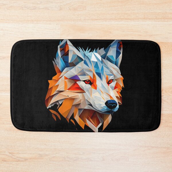 Item preview, Abstract Arctic Wolf: A Colorful Twist on Wildlife Imagery designed and sold by FiveIntentions.