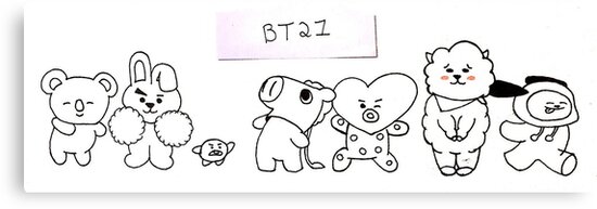 Download "BT21 - The Whole Crew" Canvas Prints by D19Sapphire15 ...