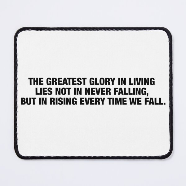 Item preview, Nelson Mandela Quote - The Greatest Glory in Living designed and sold by AshGrove.