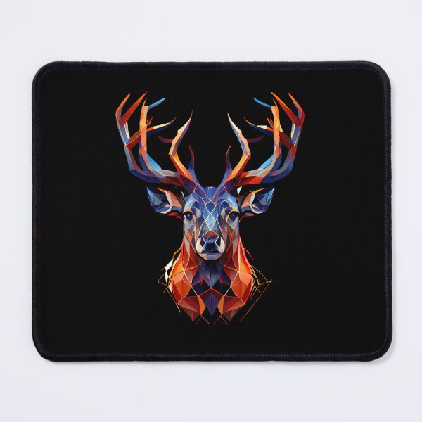 Item preview, Abstract Stag Art: A Colorful Twist on Wildlife Imagery designed and sold by FiveIntentions.
