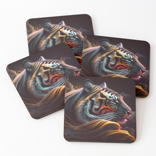 Item preview, Colourful Abstract Tiger Art  designed and sold by PeteRascal.
