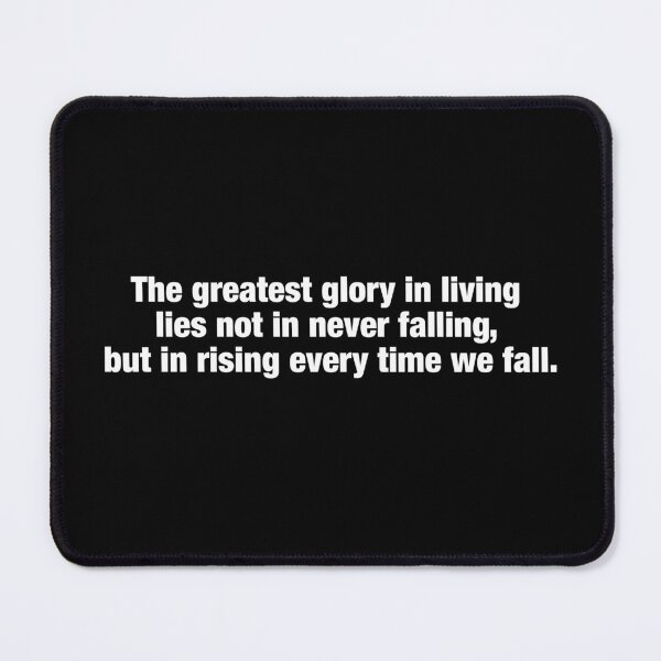 Item preview, Nelson Mandela Quote - The Greatest Glory in Living designed and sold by AshGrove.