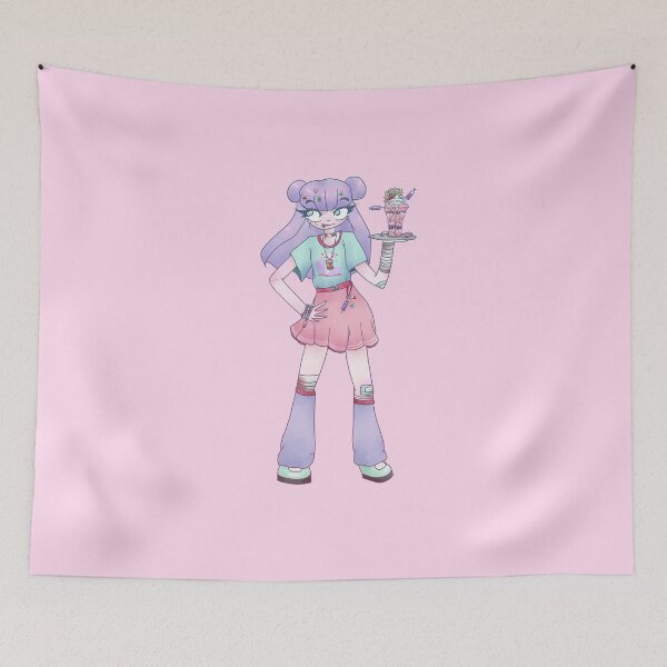 Item preview, Menhera Girl With Ice Cream Sundae Yamikawaii CreepyCute Shirt And Others designed and sold by nhitori.