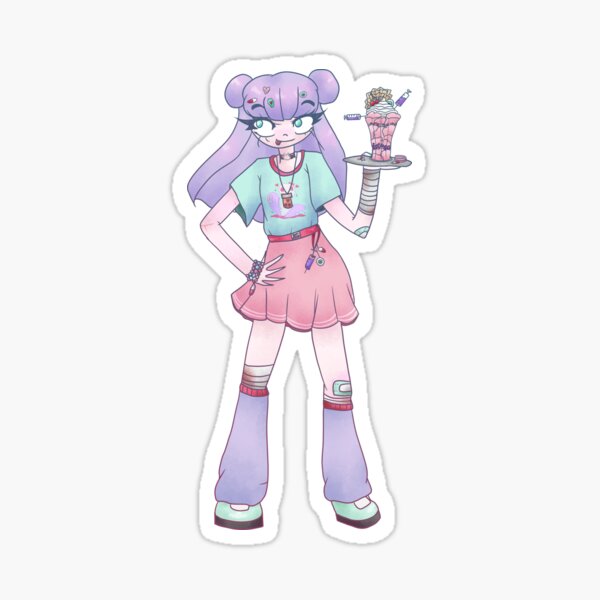 Artikel-Vorschau von Menhera Mädchen mit Eisbecher Yamikawaii CreepyCute Shirt und andere, designt und verkauft von nhitori.