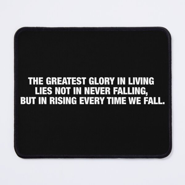 Item preview, Nelson Mandela Quote - The Greatest Glory in Living designed and sold by AshGrove.