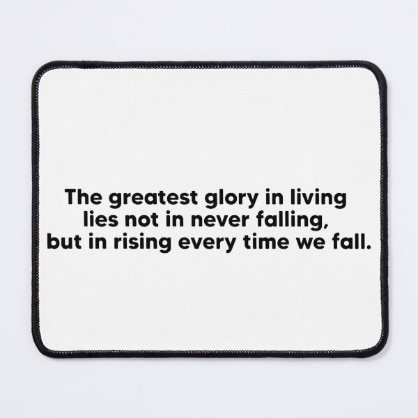 Item preview, Nelson Mandela Quote - The Greatest Glory in Living designed and sold by AshGrove.