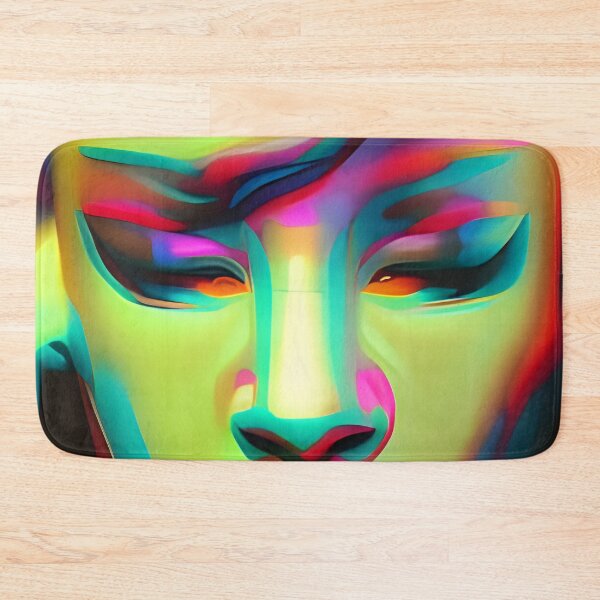Item preview, Glitch Art of a black woman in neon colors designed and sold by Kawaii Girl.