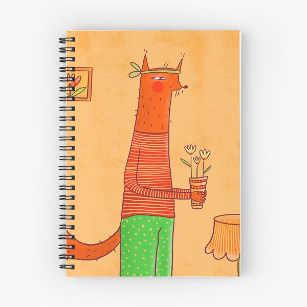 Item preview, Cute fox loves plants and flowers, version 1 designed and sold by IULIART.