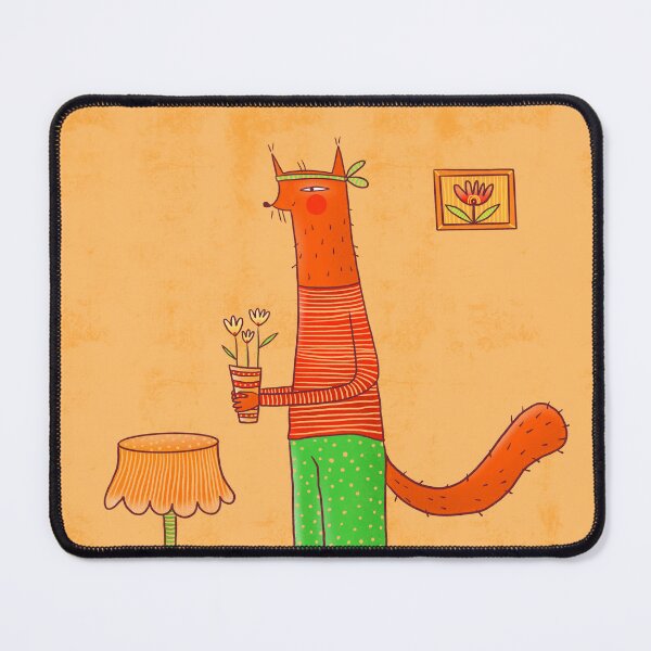 Item preview, Cute fox loves plants and flowers, version 1 designed and sold by IULIART.