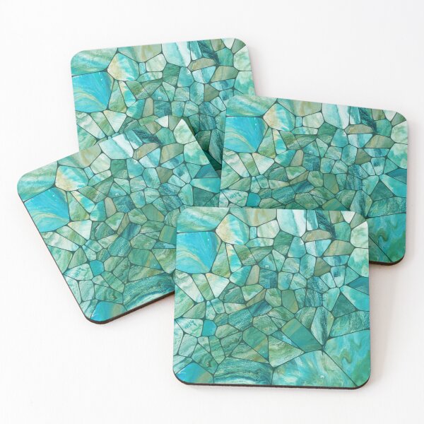 Item preview, Emerald Coast Marble cells abstract art designed and sold by k9printart.