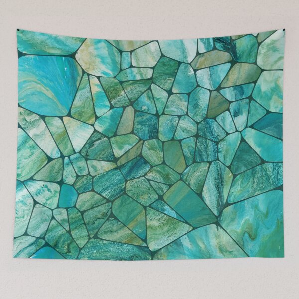 Item preview, Emerald Coast Marble cells abstract art designed and sold by k9printart.