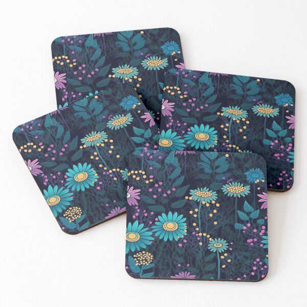 Item preview, Neon daisy pattern designed and sold by randrdesign.